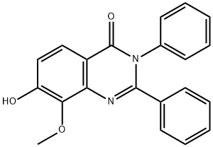 4(3H)-Quinazolinone,  7-hydroxy-8-methoxy-2,3-diphenyl- Structure