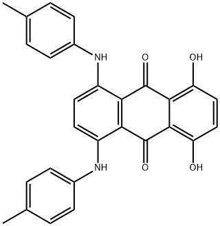 1,4-dihydroxy-5,8-bis[(4-methylphenyl)amino]anthraquinone Structure