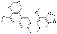 9,10-Dihydro-5,15-dimethoxy-1H-[1,3]benzodioxino[6,5-g][1,3]benzodioxolo[5,6-a]quinolizin-8-ium Structure