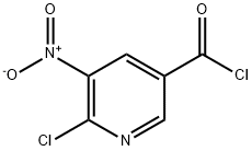 6-CHLORO-5-NITRONICOTINOYL CHLORIDE 结构式