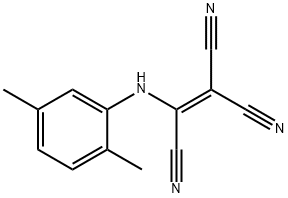 2-(2,5-キシリジノ)-1,1,2-エテントリカルボニトリル 化学構造式