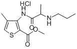 Methyl-4-methyl-3-[[(1-oxo-2-(propylamino)propyl]amino]-2-thenoatmonohydrochlorid