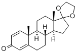 1,4-Androstadien-3,17-dione 17-ethyleneketal Struktur