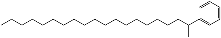 1-メチルノナデシルベンゼン 化学構造式