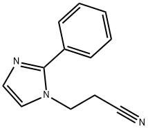 3-(2-Phenyl-1H-imidazol-1-yl)propanenitrile Structure
