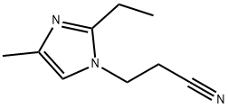 1-氰乙基-2-乙基-4-甲基咪唑, 23996-25-0, 结构式