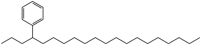 (1-Propylheptadecyl)benzene. Struktur