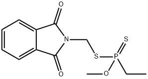 Ethylphosphonodithioic acid O-methyl S-[(1,3-dihydro-1,3-dioxo-2H-isoindol-2-yl)methyl] ester Structure