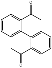 2,2'-ジアセチルビフェニル 化学構造式