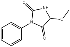 5-メトキシ-3-フェニルイミダゾリジン-2,4-ジオン 化学構造式