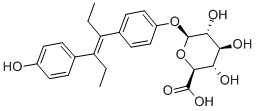 二乙基雌二醇β-D-葡萄糖醛酸 结构式