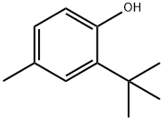 2-tert-Butyl-4-methylphenol Struktur