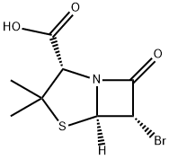 [2S-(2alpha,5alpha,6alpha)]-6-bromo-3,3-dimethyl-7-oxo-4-thia-1-azabicyclo[3.2.0]heptane-2-carboxylic acid Structure