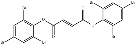 フマル酸ビス(2,4,6-トリブロモフェニル) 化学構造式