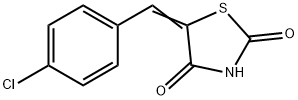5-[(4-chlorophenyl)methylidene]-1,3-thiazolidine-2,4-dione, 24138-83-8, 结构式