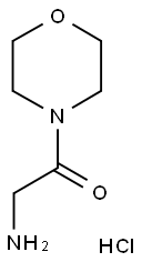 2-氨基-1-吗啉-4-基-乙酮.盐酸, 24152-96-3, 结构式