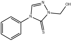 1-(hydroxymethyl)-4-phenyl-4,5-dihydro-1H-1,2,4-triazole-5-thione 结构式