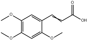 trans-2,4,5-Trimethoxycinnamic acid Struktur