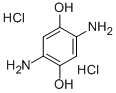 2,5-ジアミノヒドロキノンニ塩酸塩 化学構造式