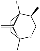 [1S,4R,5S,(+)]-1,4-Dimethyl-8-methylene-2-oxabicyclo[3.2.1]octane Structure