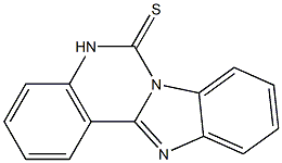 ベンゾイミダゾ[1,2-c]キナゾリン-6(5H)-チオン 化学構造式