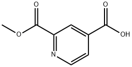 吡啶-2,4-二羧酸-2-单甲酯 结构式
