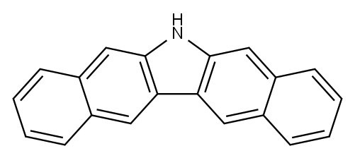 6H-ジベンゾ[b,h]カルバゾール 化学構造式