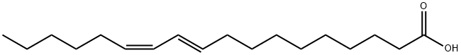 10E,12Z-octadecadienoic acid Struktur