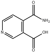 4-カルバモイルニコチン酸 化学構造式