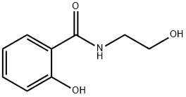 N-(2-ヒドロキシエチル)-2-ヒドロキシベンズアミド 化学構造式