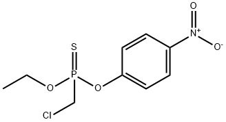(Chloromethyl)phosphonothioic acid O-ethyl O-(p-nitrophenyl) ester Struktur