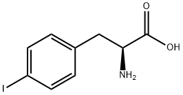 4-ヨ-ド-L-フェニルアラニン 化学構造式