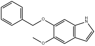 6-(Benzyloxy)-5-methoxy-1H-indole Struktur