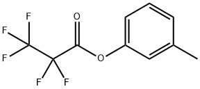 Pentafluoropropionic acid m-tolyl ester Structure