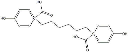 Bis(4-hydroxybenzoic acid)hexamethylene ester Structure