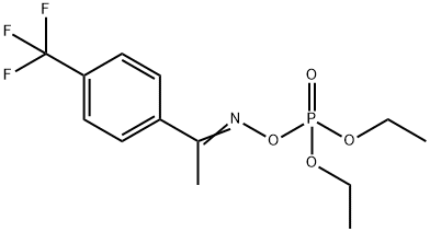 N-diethoxyphosphoryloxy-1-[4-(trifluoromethyl)phenyl]ethanimine Structure