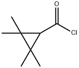 2,2,3,3-テトラメチルシクロプロパン-1-カルボニルクロリド 化学構造式