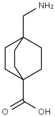 Bicyclo(2.2.2)octane-1-carboxylic acid, 4-(aminomethyl)- Structure