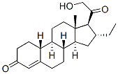 16 alpha-ethyl-21-hydroxy-19-nor-4-pregnene-3,20-dione Structure