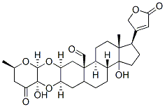 (2S,3R)-14-Hydroxy-19-oxo-2,3-[[(2S,3R,6R)-tetrahydro-3-hydroxy-6-methyl-4-oxo-2H-pyran-3,2-diyl]bisoxy]card-20(22)-enolide Structure
