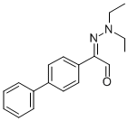 Glyoxal, biphenylyl-, diethyl hydrazone Structure