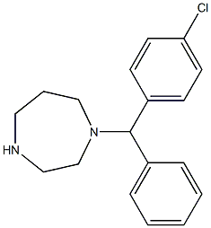 1-[(4-CHLOROPHENYL)PHENYLMETHYL]HEXAHYDRO-1H-1,4-DIAZEPINE, 24342-60-7, 结构式