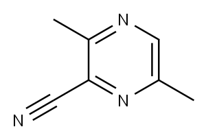 3,6-DIMETHYLPYRAZINE-2-CARBONITRILE 结构式
