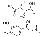 L-アドレナリン重酒石酸塩 化学構造式