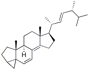 3,5-Cycloergosta-6,8(14),22-triene Struktur