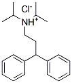 (3,3-diphenylpropyl)diisopropylammonium chloride Structure
