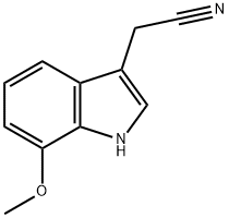 7-METHOXYINDOLE-3-ACETONITRILE Structure