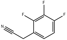 2,3,4-三氟苯乙腈 结构式