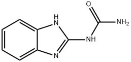 2-苯并咪唑基间二氮茚基脲, 24370-25-0, 结构式