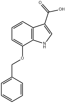7-ベンジルオキシ-1H-インドール-3-カルボン酸 化学構造式